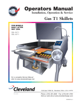 Cleveland Range SGL-40-T1 User manual