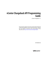 VMware vCenter VCENTER CHARGEBACK 1.5 - API User guide