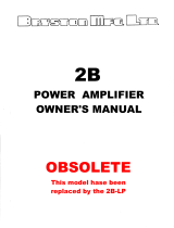 Bryston 2B User manual