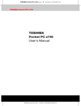 Toshiba E740 User manual