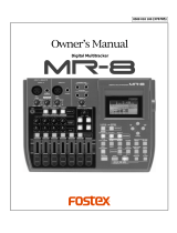 Fostex MR8 User manual