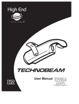 High End Systems Technobeam User manual