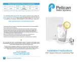 Pelican Water LWS-PDF-RF User manual