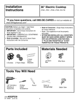 GE JP961THWW Installation guide