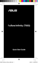 Asus T Series User PadFone (A80) Quick start guide