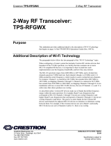 Crestron TPS-RFGWX User manual