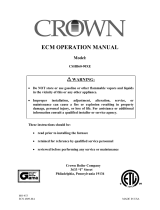 Crown Boiler Oil Furnace Shorty Ecm Motor User manual