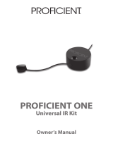 Proficient Audio Systems Proficient One Owner's manual