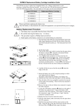 APC Replacement Battery Cartridge #22 User manual