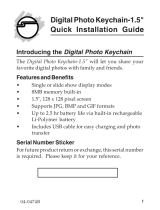 Sigma Digital Photo Keychain User guide