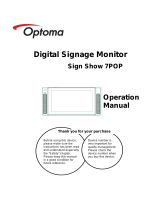 Optoma 7POP Owner's manual