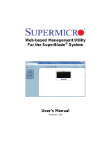 Supermicro Web-based Management Utility User manual