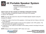 i.Sound i.Sound 4X Portable Speaker System User manual