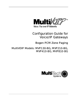 Bogen MVP130BG, MVP210BG, MVP410BG, MVP810BG User manual