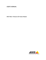 Axis P8221 User manual