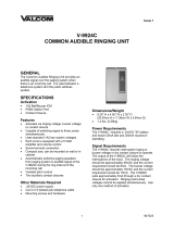 Valcom C.O. Audible Ringer Specification