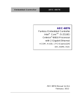 Aaeon AEC-6876 User manual