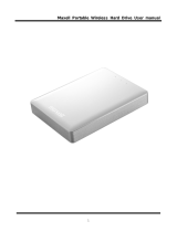 Maxell Portable Wireless Hard Drive, 500GB User manual