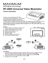 Maximum RF-4000 User manual
