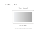 ProScan PLT7044K User manual
