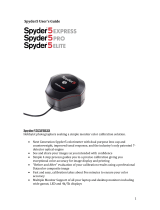 Datacolor Spyder 5 Elite User manual