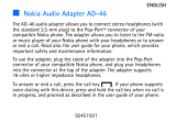 Nokia AUDIO ADAPTER AD-46 Datasheet