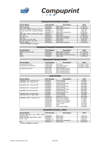 Compuprint PRK4601-1 Datasheet