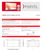 eyevis EYE-LCD-5500-LE-TOUCH-2IR Datasheet