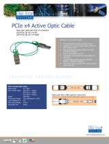 One Stop Systems OSS-PCIE-CBL-ACT-X4-100M Datasheet