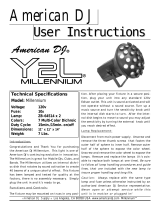 American DJ Millennium Y2L User manual
