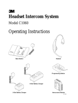 3M HEADSET C1060 User manual