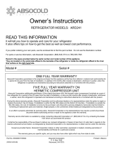 Absocold Corp ARD241 User manual