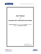 Advantech RISC Module SOM-A2552 User manual