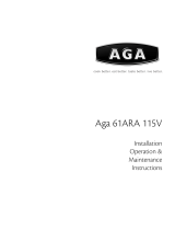 Aga Ranges 61ARA 115V User manual