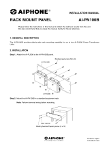 Aiphone BRACK MOUNT PANEL User manual