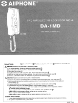 Aiphone DA-1MD User manual