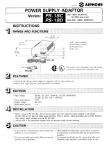 Aiphone PS-18C User manual