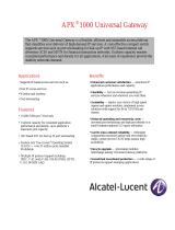 Alcatel-Lucent APX 1000 User manual