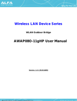 Alfa Network WLAN Outdoor Bridge AWAP08O-11gHP User manual