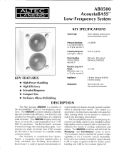 Altec Lansing AB8500 User manual