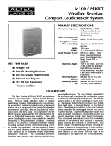 Altec Lansing M100T User manual