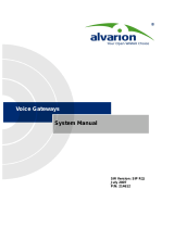 Alvarion Voice Gateway User manual