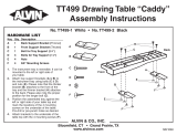 Alvin Drawing Table "Caddy" TT499 User manual