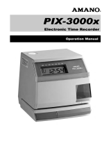 Amano PIX-3000x Series Owner's manual