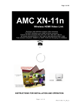 AMC Wireless HDMI Video Link XN-11n User manual