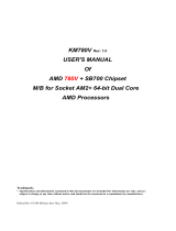 AMD KM780V User manual