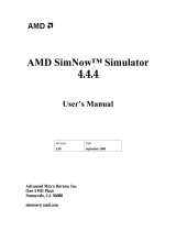 AMD SimNow Simulator 4.4.4 User manual