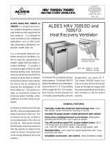 American Aldes HRV 700SFD User manual