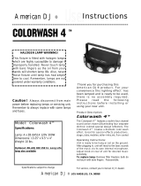 American DJ Colorwash 4 User manual