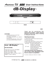 American DJ dB-Display User manual